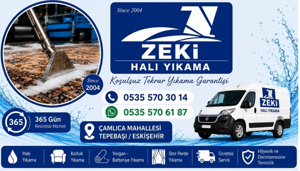 Tepebaşı Çamlıca Mahallesi halı yıkama